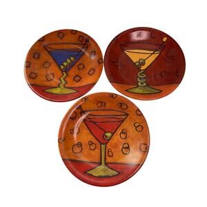 Carol Altman Art in Motion salad plates Certified International, set of 3